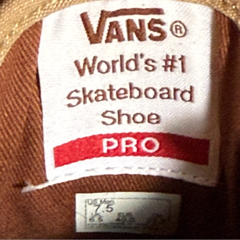 Vans Shoes Chima Ferguson Pro Reptile Khaki Tan size Men’s 7.5 Women’s 9.5 - Picture 9 of 10